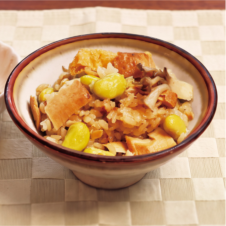 めかじきと秘伝豆の炊き込みご飯